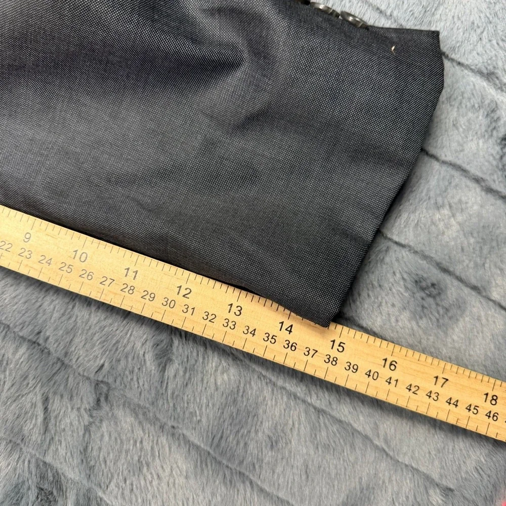 Cremieux Loro Piana Super 130s Wool Suit Mens 46R 40W Grey Pleated Made Canada